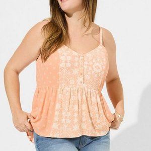 Torrid Washable Crinkle Gauze Tank